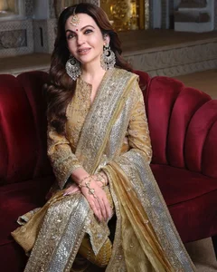 Nita Ambani’s Opulent Style: Asia’s Richest Family Celebrates Grand Wedding - image 10