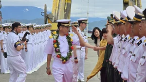 Naval Power: A Close Look at Japanese Warship Systems Docking in Da Nang - image 1
