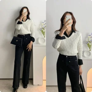 Sweaters and Jeans: The Ultimate Elegant Duo for Office Women Over 30 - image 9
