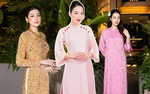 Vietnamese Celebrities Shine in Elegant Ao Dai for Tet - image 6
