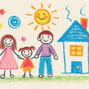 Heartwarming Family Drawings and Paintings: Celebrating Love, Unity, and Beautiful Memories - image 18