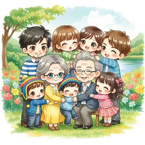 Heartwarming Family Drawings and Paintings: Celebrating Love, Unity, and Beautiful Memories - image 1