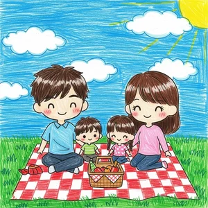 Heartwarming Family Drawings and Paintings: Celebrating Love, Unity, and Beautiful Memories - image 24