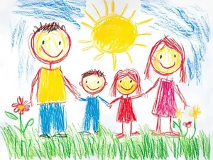 Heartwarming Family Drawings and Paintings: Celebrating Love, Unity, and Beautiful Memories - image 2