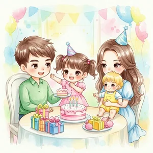 Heartwarming Family Drawings and Paintings: Celebrating Love, Unity, and Beautiful Memories - image 16
