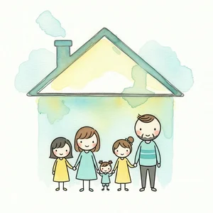 Heartwarming Family Drawings and Paintings: Celebrating Love, Unity, and Beautiful Memories - image 31