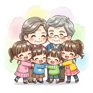 Heartwarming Family Drawings and Paintings: Celebrating Love, Unity, and Beautiful Memories - image 44