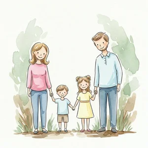 Heartwarming Family Drawings and Paintings: Celebrating Love, Unity, and Beautiful Memories - image 20