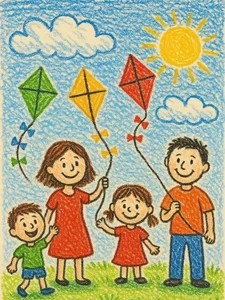 Heartwarming Family Drawings and Paintings: Celebrating Love, Unity, and Beautiful Memories - image 4