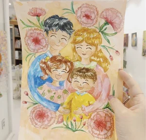 Heartwarming Family Drawings and Paintings: Celebrating Love, Unity, and Beautiful Memories - image 30
