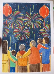 Heartwarming Family Drawings and Paintings: Celebrating Love, Unity, and Beautiful Memories - image 36