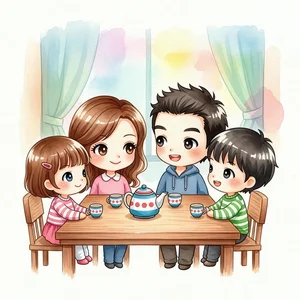 Heartwarming Family Drawings and Paintings: Celebrating Love, Unity, and Beautiful Memories - image 39