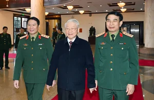 Vietnam Military Pledges Excellence Following General Secretary Nguyen Phu Trong's Example - image 1