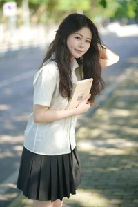 Stunning Portrait Photography of Xiao Wan in YiTuYu Art Language Vol.9292: Aesthetic School-Inspired Senior Sister Concept - image 3