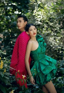 Vibrant Spring Fashion: Designers Vũ Ngọc and Son Unveil Colorful Collection with Hữu Long and Tú Anh - image 5