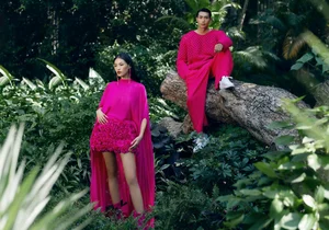 Vibrant Spring Fashion: Designers Vũ Ngọc and Son Unveil Colorful Collection with Hữu Long and Tú Anh - image 0