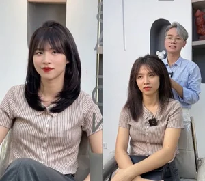 Beautiful NEU University Lecturer Goes Viral After Haircut Video - image 0