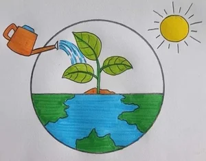 150+ Creative and Meaningful Green Earth Drawing Ideas for Inspiration - image 49