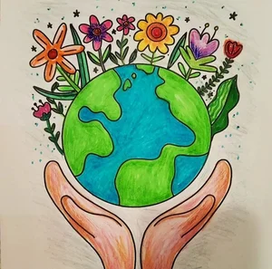150+ Creative and Meaningful Green Earth Drawing Ideas for Inspiration - image 41