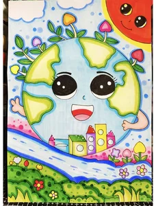 150+ Creative and Meaningful Green Earth Drawing Ideas for Inspiration - image 5