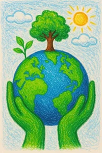 150+ Creative and Meaningful Green Earth Drawing Ideas for Inspiration - image 22