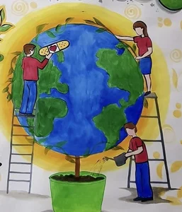 150+ Creative and Meaningful Green Earth Drawing Ideas for Inspiration - image 43