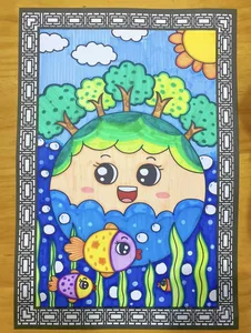 150+ Creative and Meaningful Green Earth Drawing Ideas for Inspiration - image 19