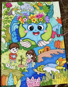 150+ Creative and Meaningful Green Earth Drawing Ideas for Inspiration - image 46
