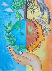 150+ Creative and Meaningful Green Earth Drawing Ideas for Inspiration - image 51