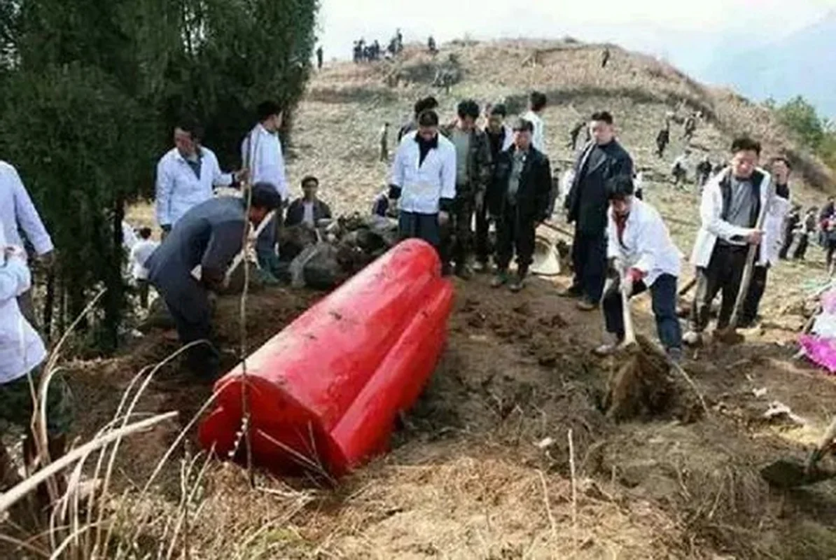 Shocking Discovery Inside a Strange Bright Red Ancient Coffin