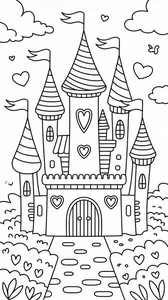 Magical Castle Coloring Pages: 188+ Enchanting Designs for Kids - image 24