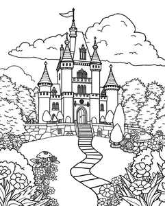 Magical Castle Coloring Pages: 188+ Enchanting Designs for Kids - image 13