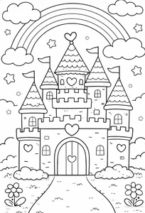 Magical Castle Coloring Pages: 188+ Enchanting Designs for Kids - image 2