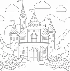 Magical Castle Coloring Pages: 188+ Enchanting Designs for Kids - image 34