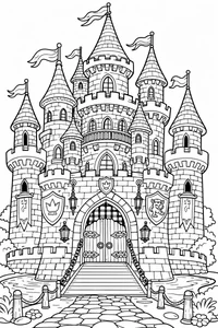 Magical Castle Coloring Pages: 188+ Enchanting Designs for Kids - image 21