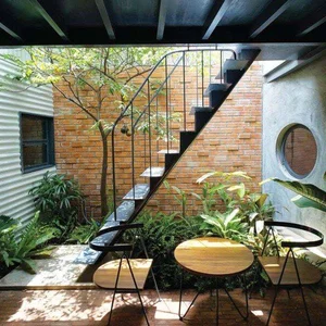 14 Space-Saving Outdoor Staircase Ideas for Narrow Urban Homes - image 8