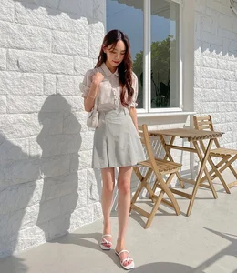 Four Chic Ways to Style Shirts and Short Skirts for Work - image 11