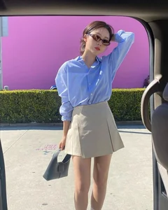 Four Chic Ways to Style Shirts and Short Skirts for Work - image 6