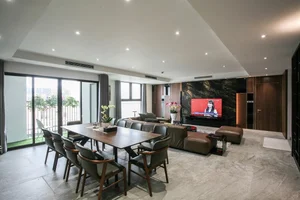 Modern Combined Apartment Design: Innovative Hidden Door Solutions for Spacious Living - image 2