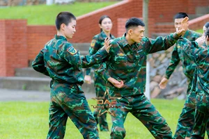 Sao Nhap Ngu 2024 Episode 5: Thuy Tien and Mie Shine Amidst Tough Military Challenges - image 0