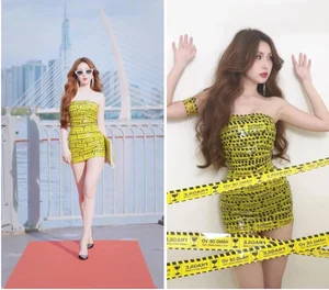 The Viral Story Behind the Duct Tape Dress Trend - image 1