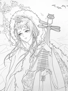 Ancient Anime Princess Coloring Pages: Creative Printable Sheets for Kids - image 2