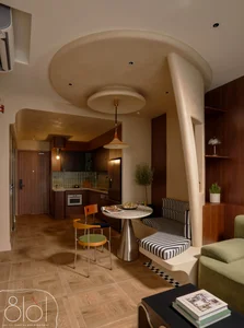 80m2 Mid-Century Modern Apartment Design: Inside the Bent Paper House - image 7