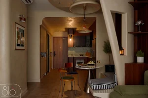 80m2 Mid-Century Modern Apartment Design: Inside the Bent Paper House - image 2