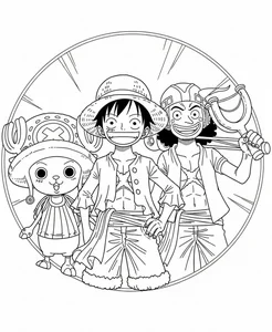 256+ Amazing One Piece Coloring Pages Featuring the Straw Hat Pirates - image 3