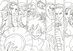 256+ Amazing One Piece Coloring Pages Featuring the Straw Hat Pirates - image 4