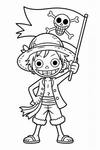 256+ Amazing One Piece Coloring Pages Featuring the Straw Hat Pirates - image 8
