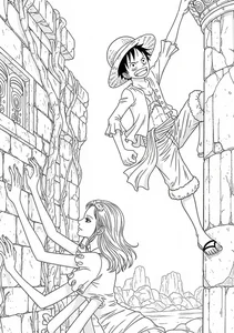 256+ Amazing One Piece Coloring Pages Featuring the Straw Hat Pirates - image 29