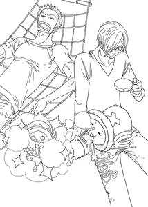 256+ Amazing One Piece Coloring Pages Featuring the Straw Hat Pirates - image 31