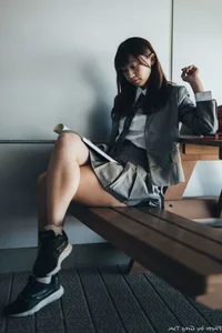 Elegant Campus Fashion: Ruoying’s Sophisticated Urban Style at the University of Science and Technology Beijing (USTB) with Chic Black Stockings - image 17